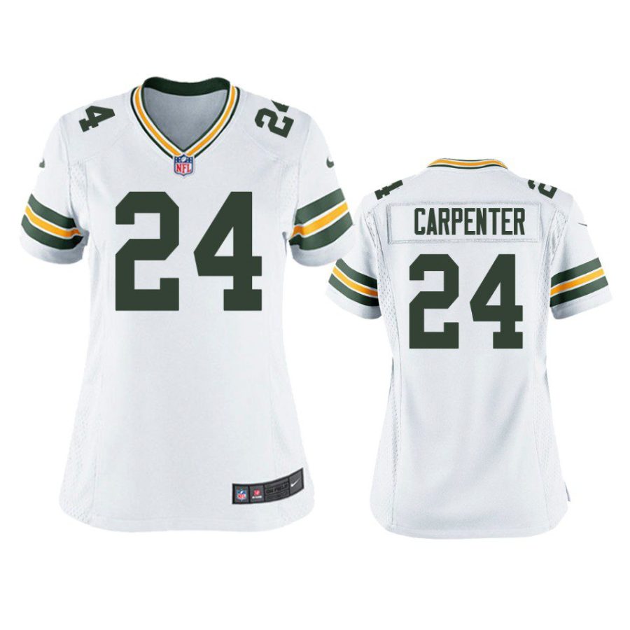 women tariq carpenter packers game white jersey