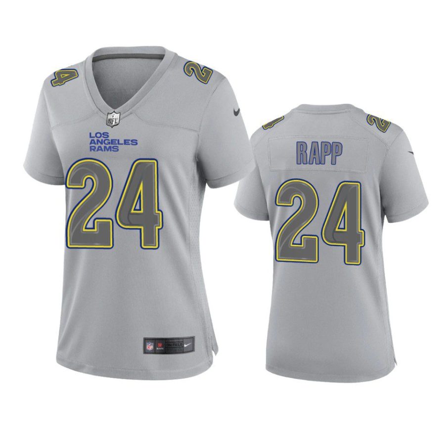 women taylor rapp rams gray atmosphere fashion game jersey