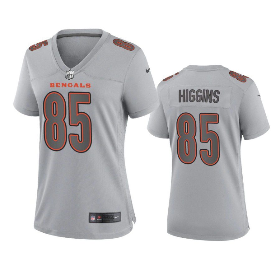 women tee higgins bengals atmosphere fashion game gray jersey