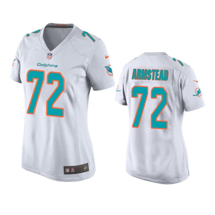 women terron armstead dolphins game white jersey