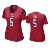 women texans jalen pitre game red jersey