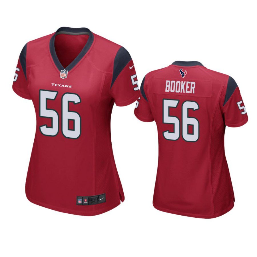 women texans thomas booker game red jersey