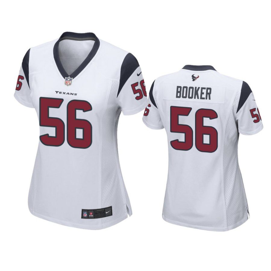 women texans thomas booker game white jersey