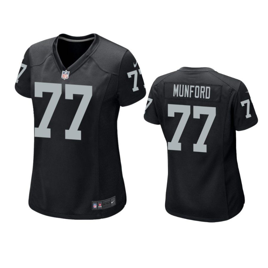 women thayer munford raiders game black jersey