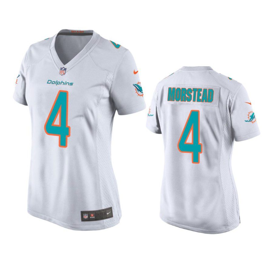 women thomas morstead dolphins game white jersey