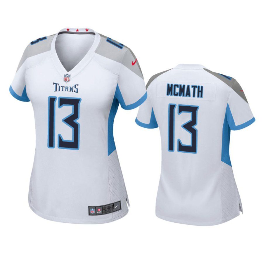 women titans racey mcmath game white jersey