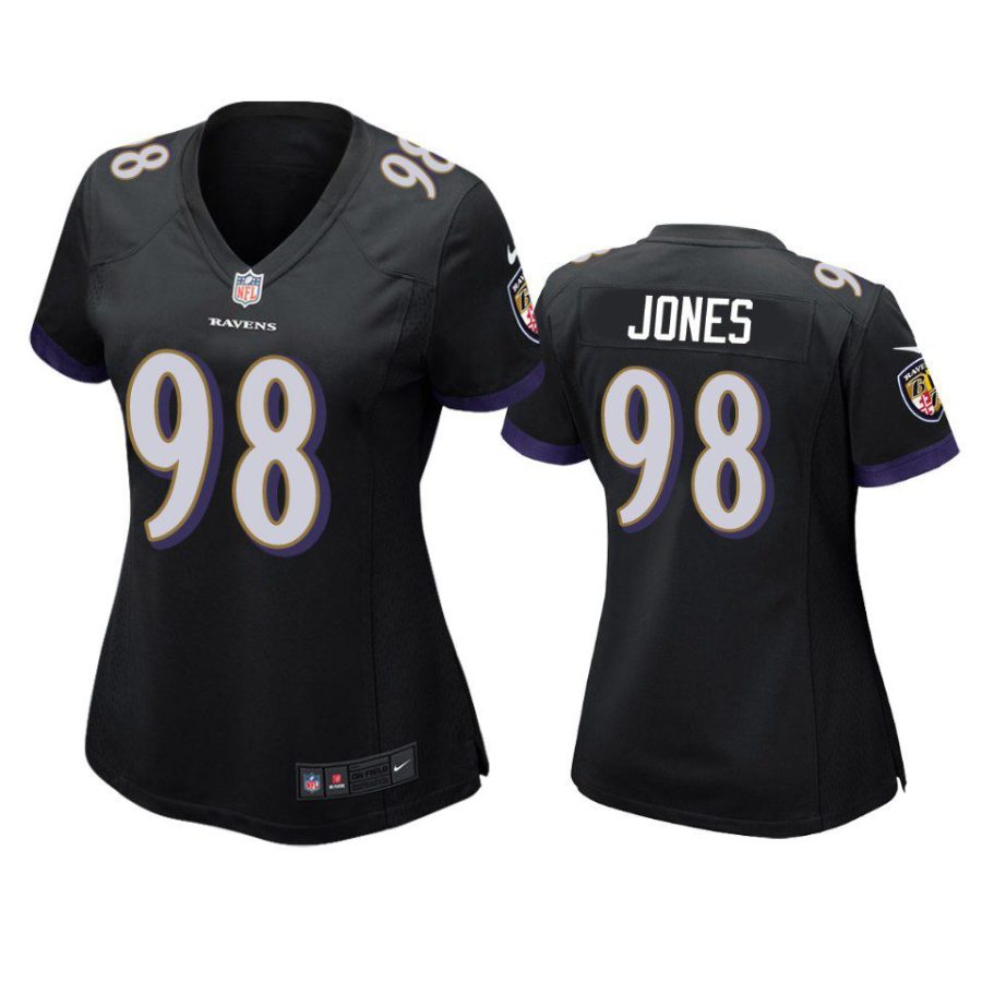 women travis jones ravens game black jersey