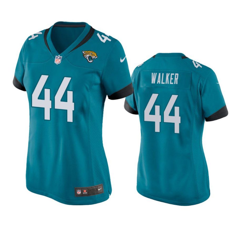 women travon walker jaguars game teal jersey