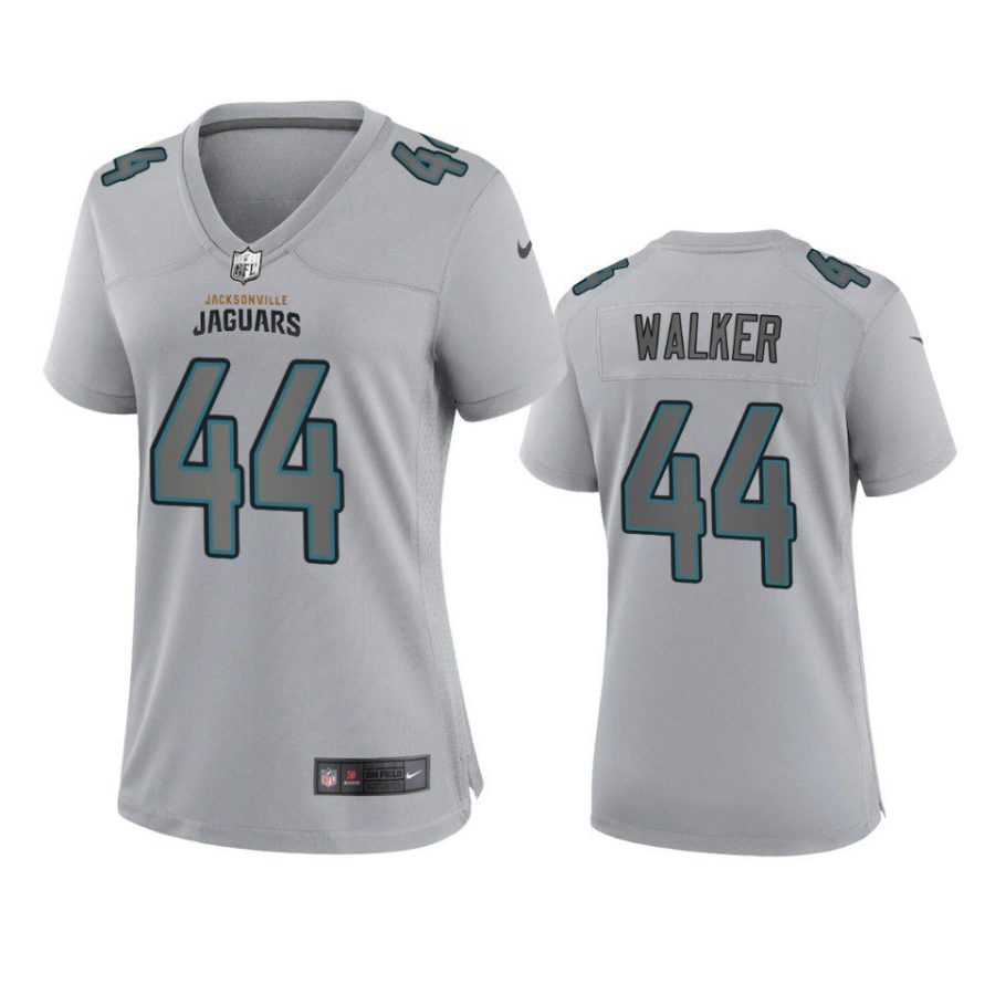 women travon walker jaguars gray atmosphere fashion game jersey