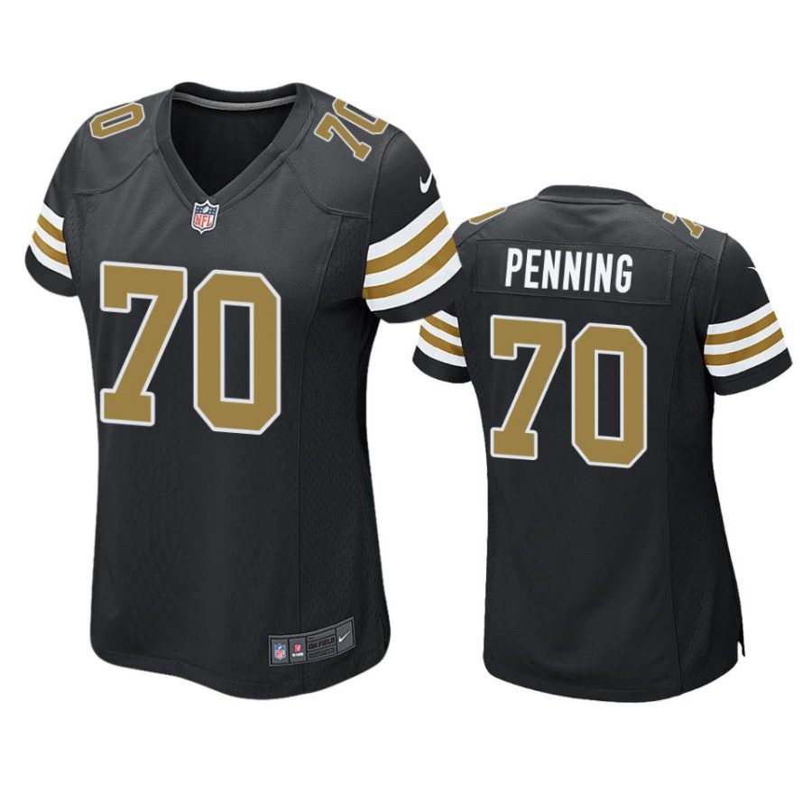 women trevor penning saints alternate game black jersey