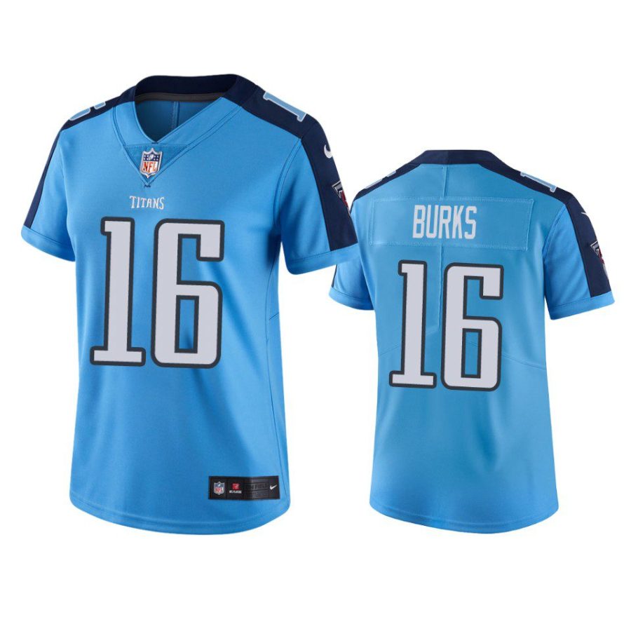 women treylon burks titans light blue vapor limited jersey