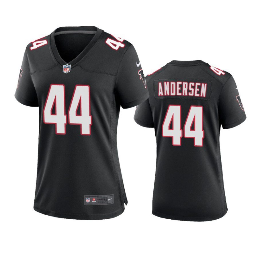 women troy andersen falcons throwback game black jersey