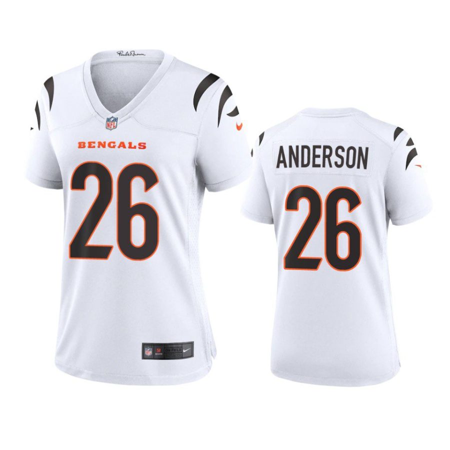 women tycen anderson bengals game white jersey