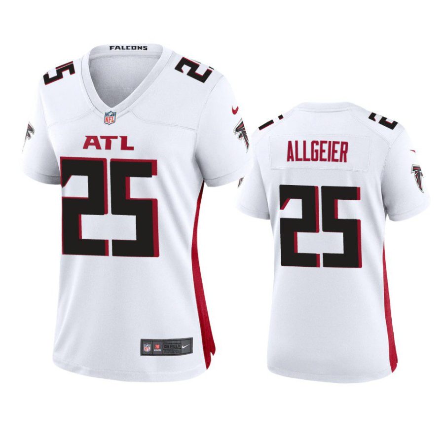 women tyler allgeier falcons game white jersey