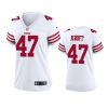 women tyler kroft 49ers game white jersey