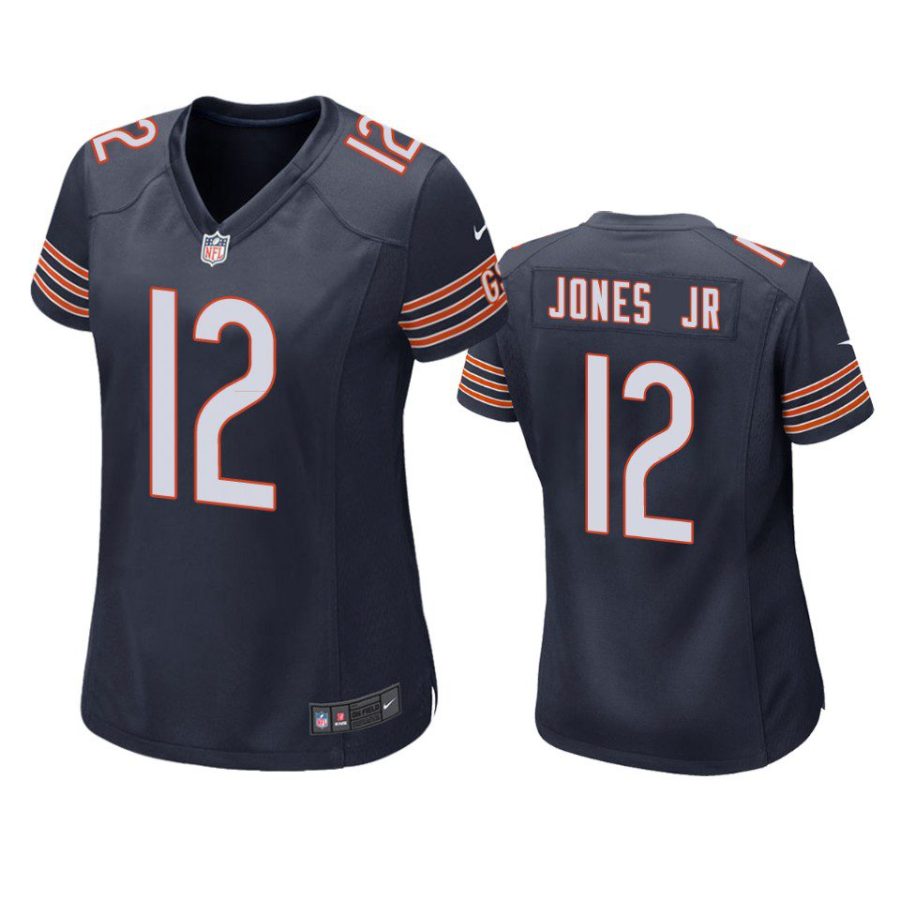 women velus jones jr. bears game navy jersey