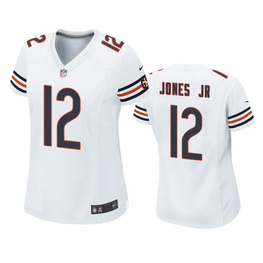 women velus jones jr. bears game white jersey