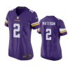 women vikings alexander mattison game purple jersey