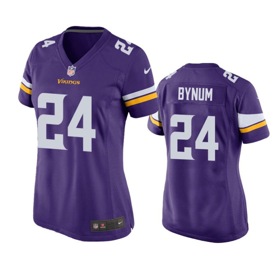 women vikings camryn bynum game purple jersey