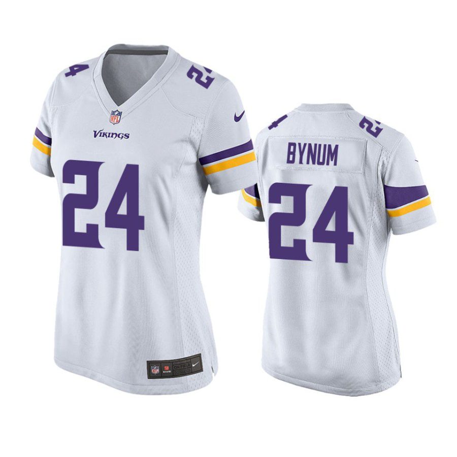 women vikings camryn bynum game white jersey