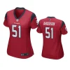 women will anderson texans red game jersey