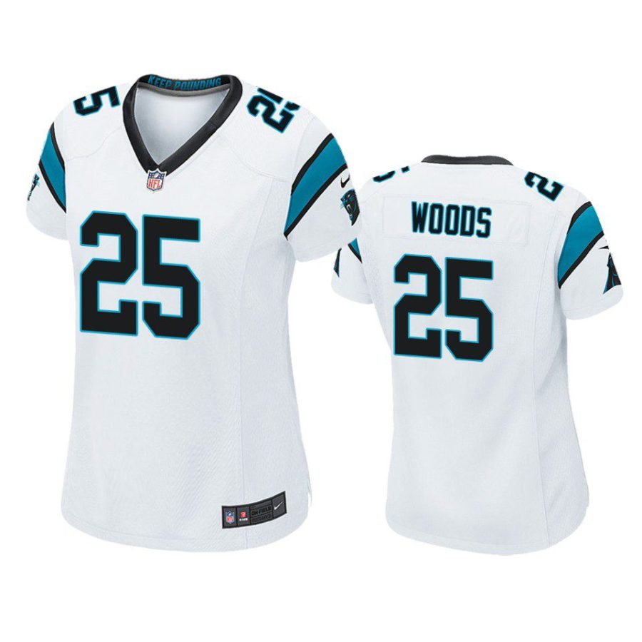 women xavier woods panthers game white jersey