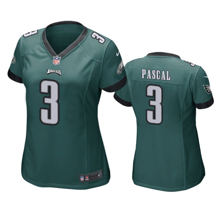 women zach pascal eagles game green jersey