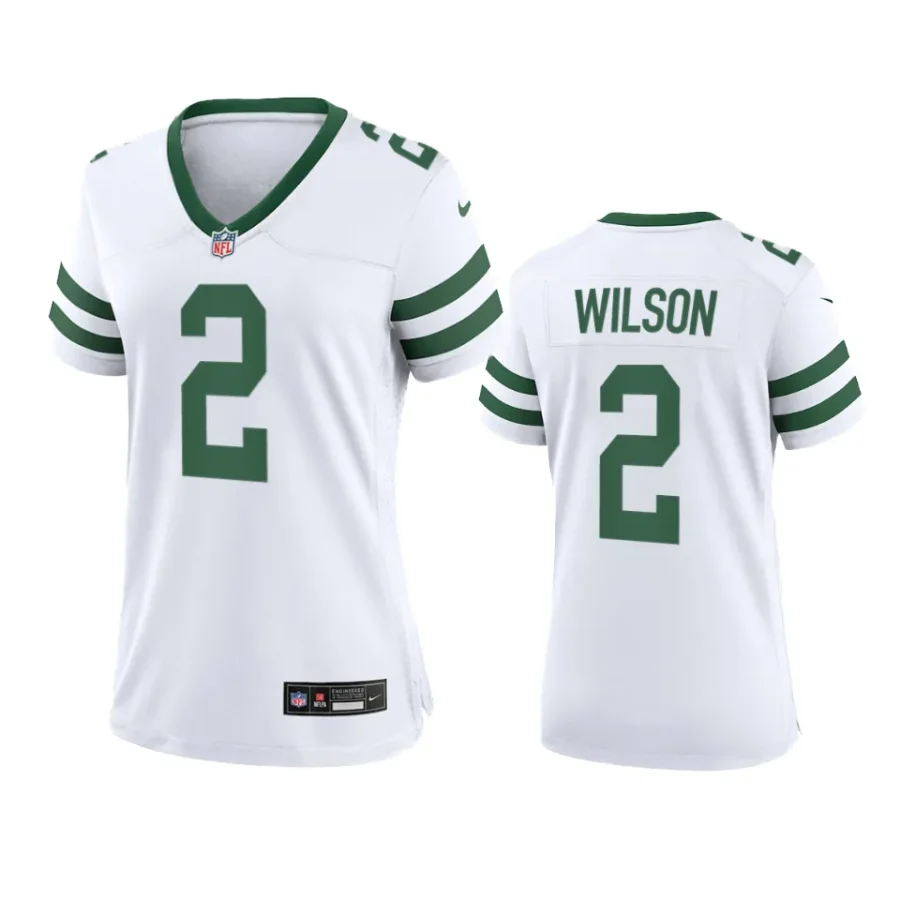 women zach wilson jets legacy game white jersey