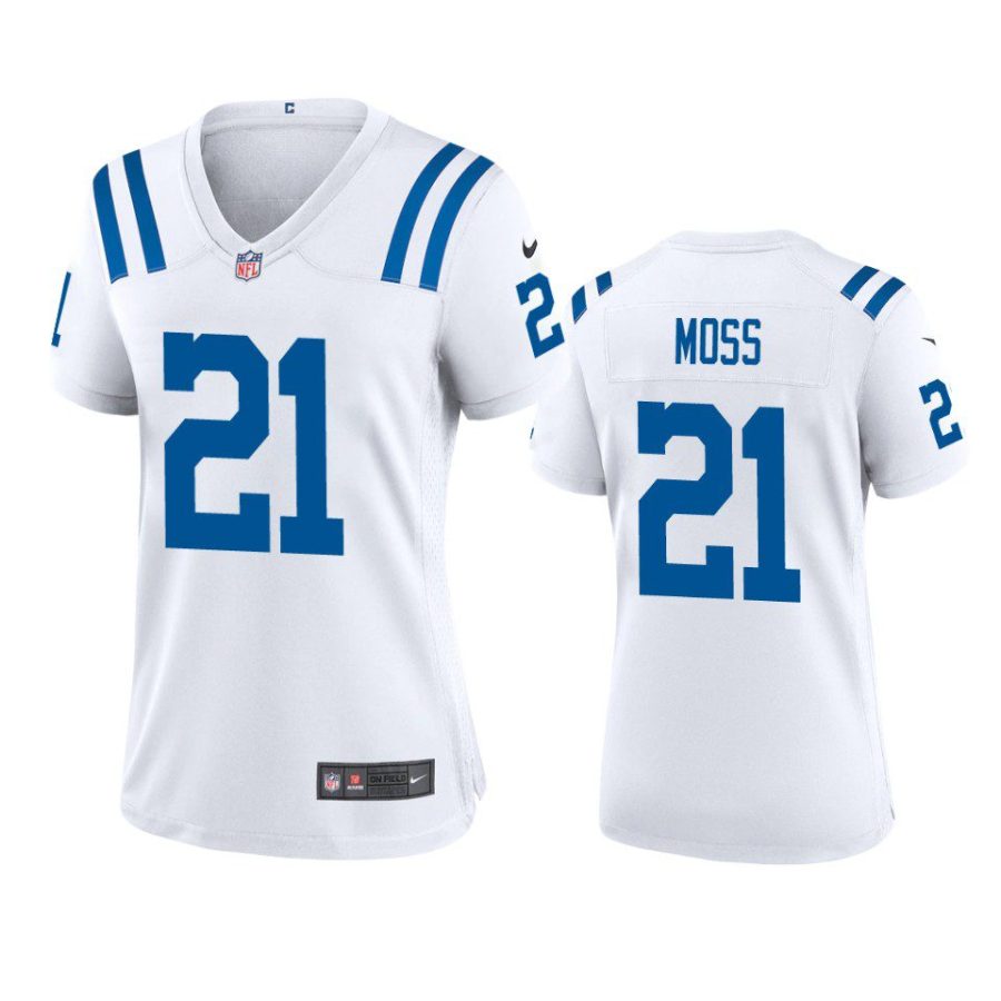 women zack moss colts game white jersey