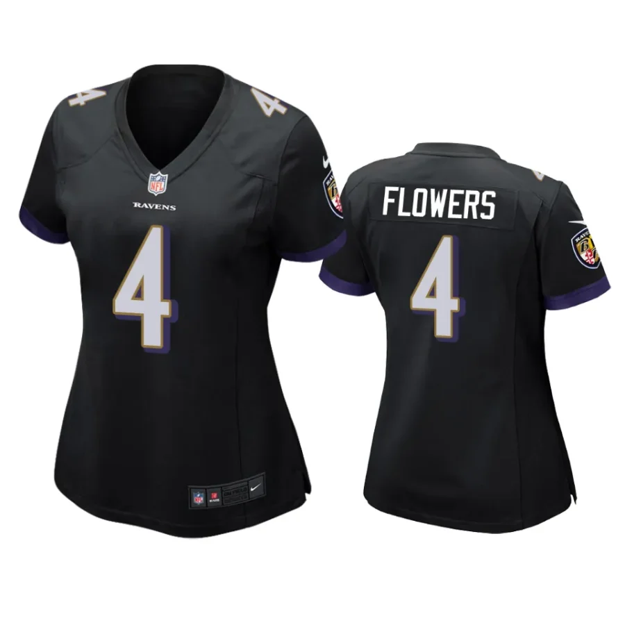 women zay flowers ravens game black jersey