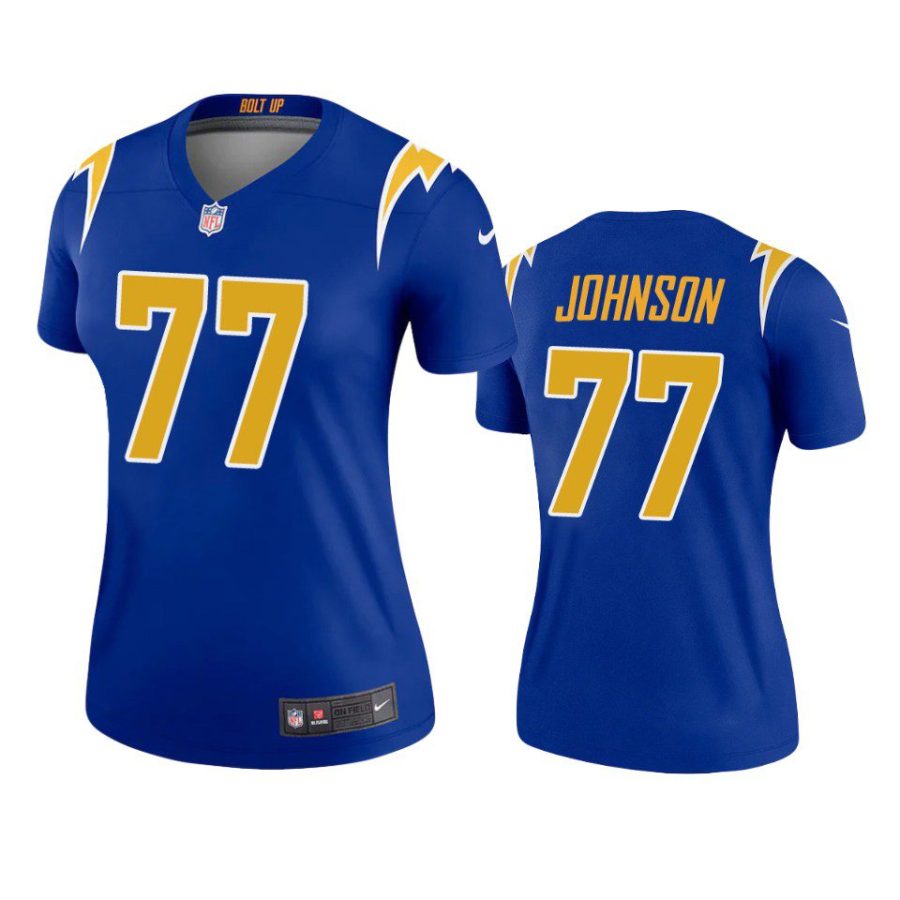 women zion johnson chargers royal alternate legend jersey