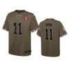 youth 49ers brandon aiyuk olive limited 2022 salute to service jersey