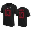 youth 49ers brock purdy black name number super bowl lviii jersey