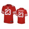 youth 49ers christian mccaffrey game scarlet jersey