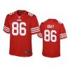 youth 49ers danny gray game scarlet jersey