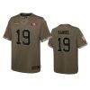 youth 49ers deebo samuel olive limited 2022 salute to service jersey