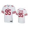 youth 49ers drake jackson game white jersey