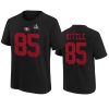 youth 49ers george kittle black name number super bowl lviii jersey