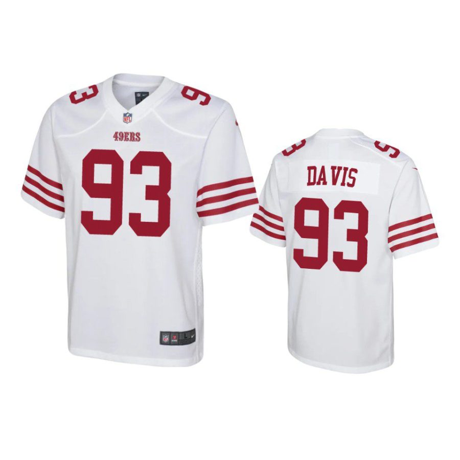 youth 49ers kalia davis game white jersey