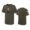 youth 49ers olive velocity 2022 salute to service jersey