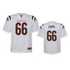 youth alex cappa bengals white game jersey