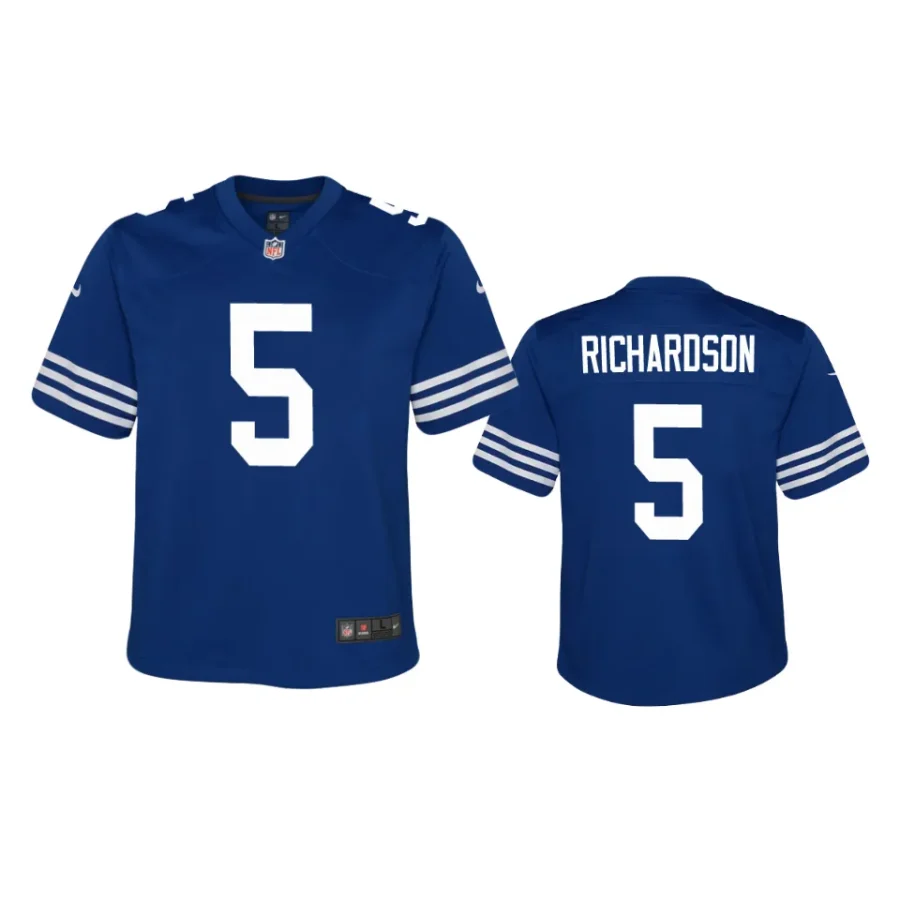 youth anthony richardson colts royal alternate game jersey