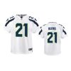 youth artie burns seahawks white game jersey