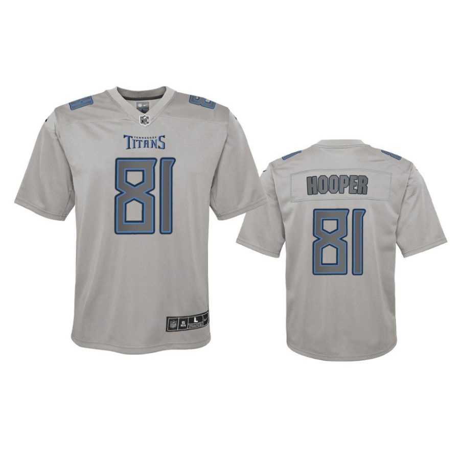 youth austin hooper titans gray atmosphere fashion game jersey