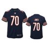 youth bears braxton jones game navy jersey