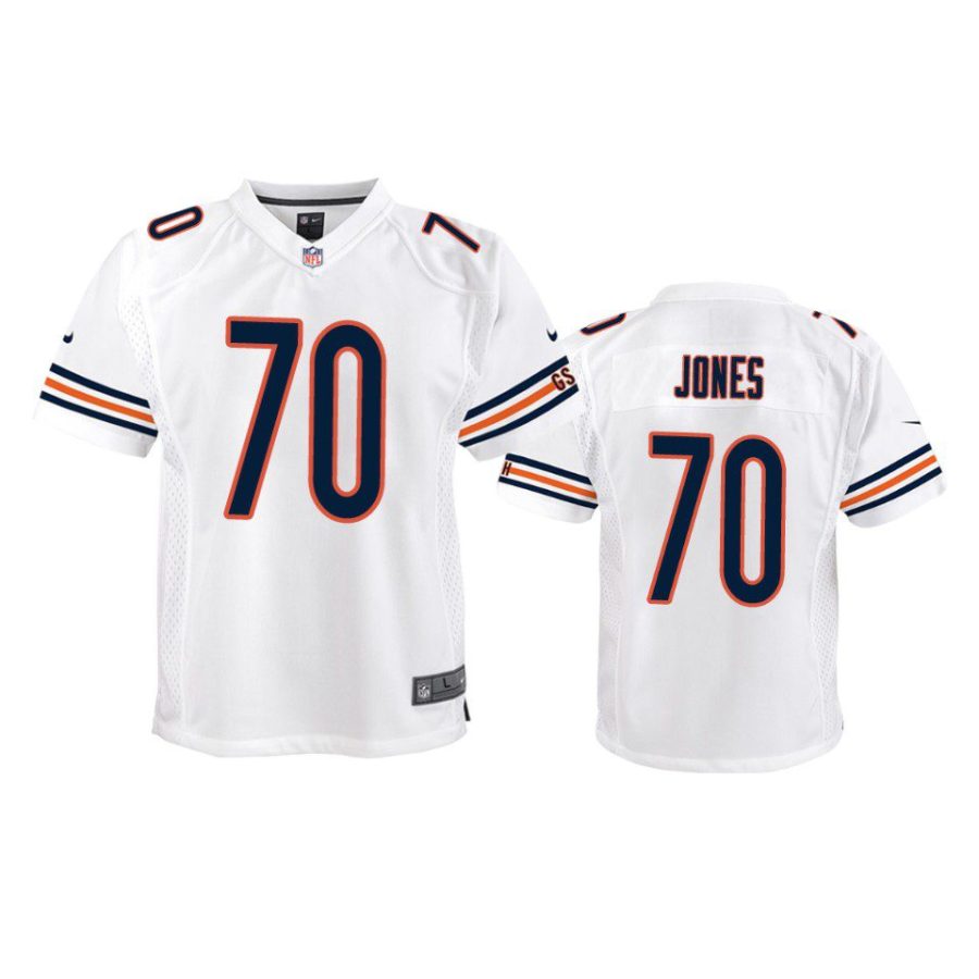 youth bears braxton jones game white jersey