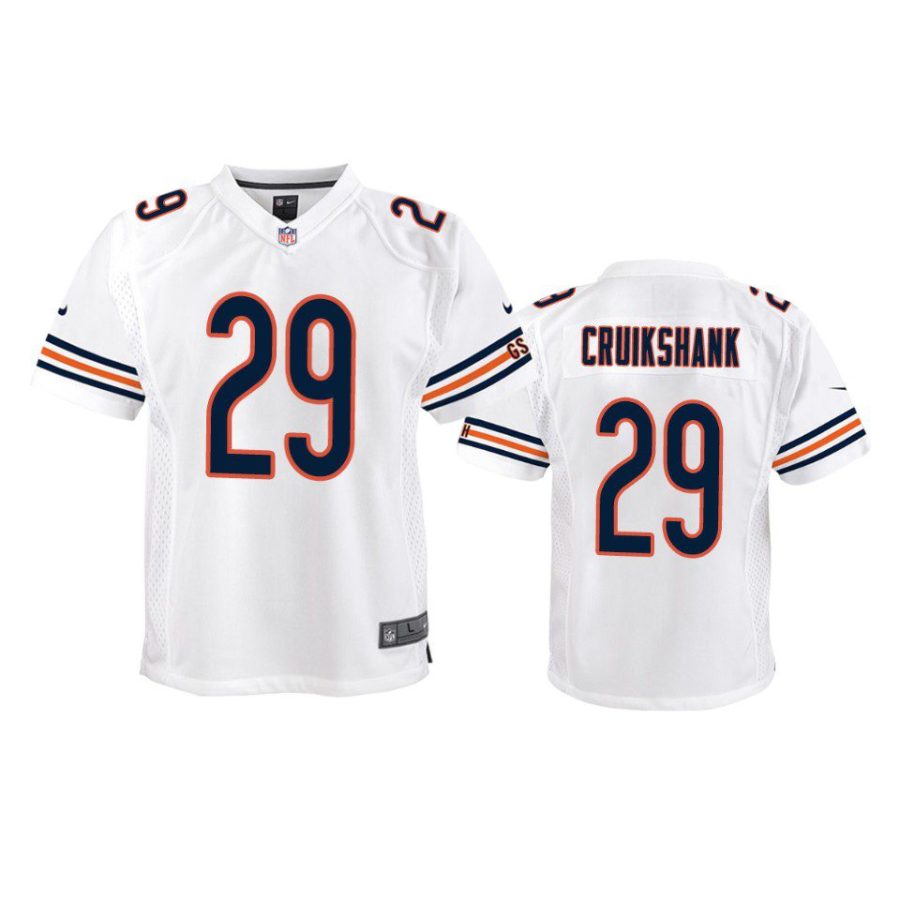 youth bears dane cruikshank game white jersey