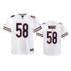 youth bears darnell wright game white jersey