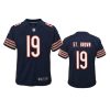 youth bears equanimeous st. brown game navy jersey