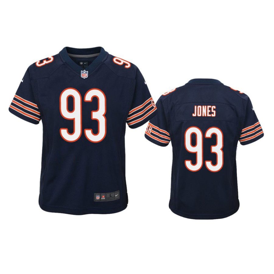 youth bears justin jones game navy jersey